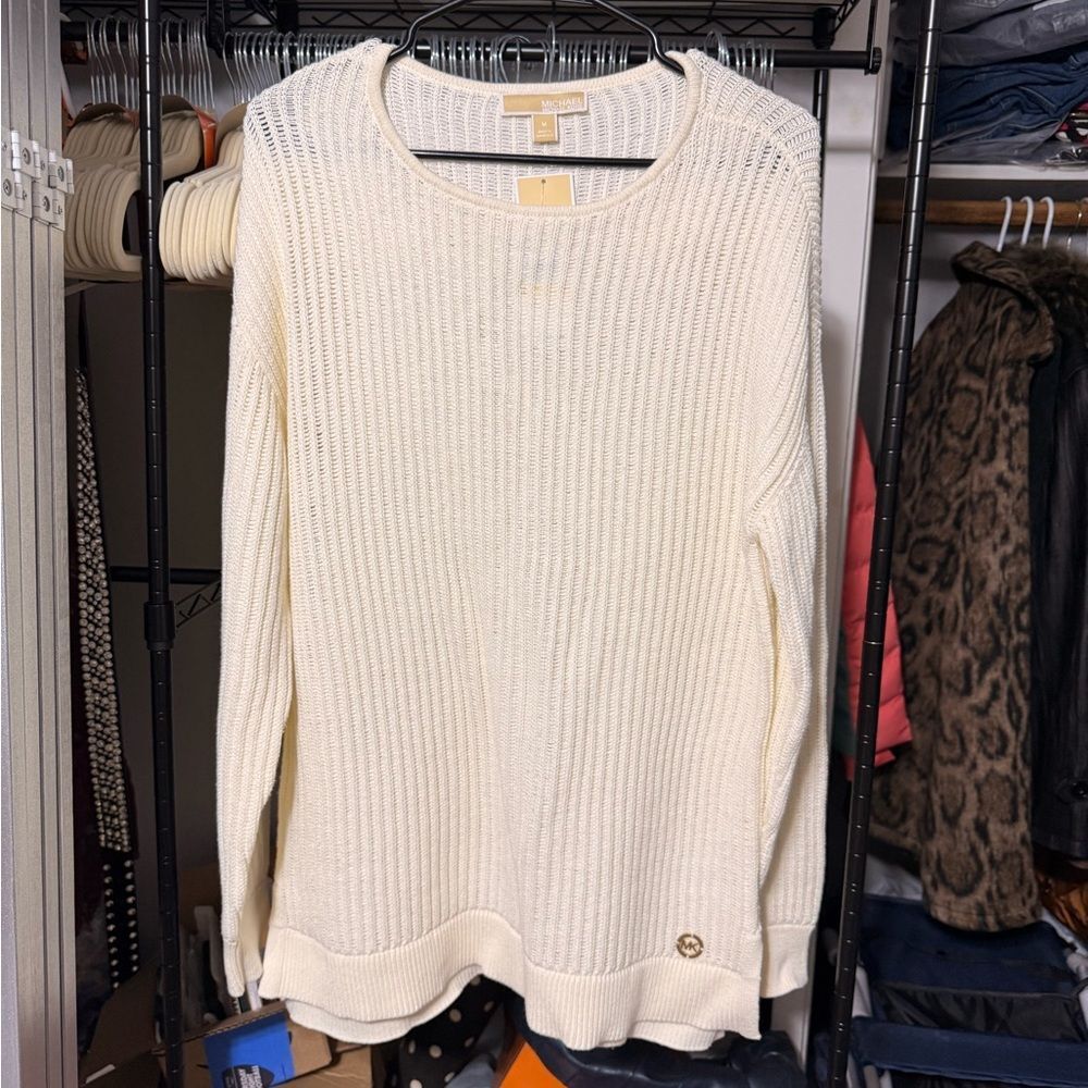 Michael Kors Cream Crew Neck Sweater